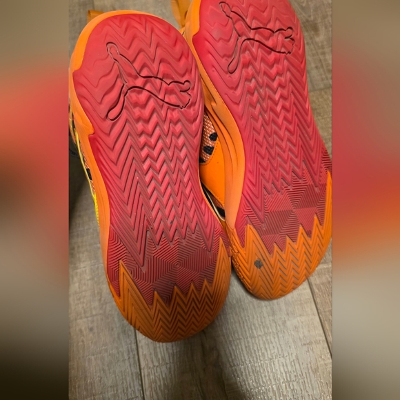 Puma ($175) Scoot Zeros Cheetah Orange Basketball Shoes Mens Athletic Sneakers - Picture 5 of 14